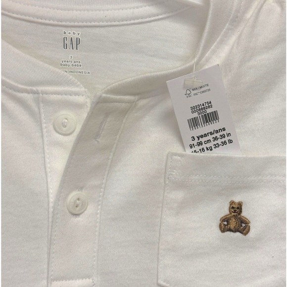 NWT GAP 3T White and Blue T-Shirt Set. 15% off w 2+ bundle! - Picture 3 of 8